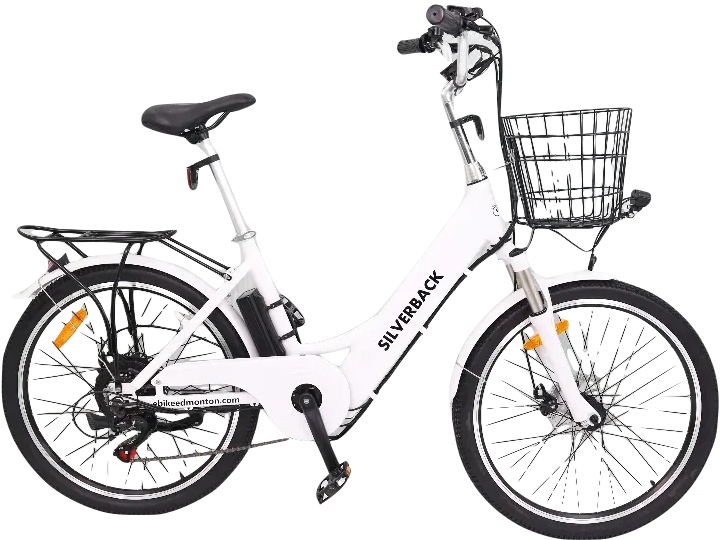 Ebike Model A5 24 500 Silverback.  EBikes Edmonton. Shop EBikes. Step Thru.